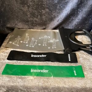 Insonder Exercise Resistance Bands, Set of 3